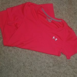 Coral semi fitted under armour shirt